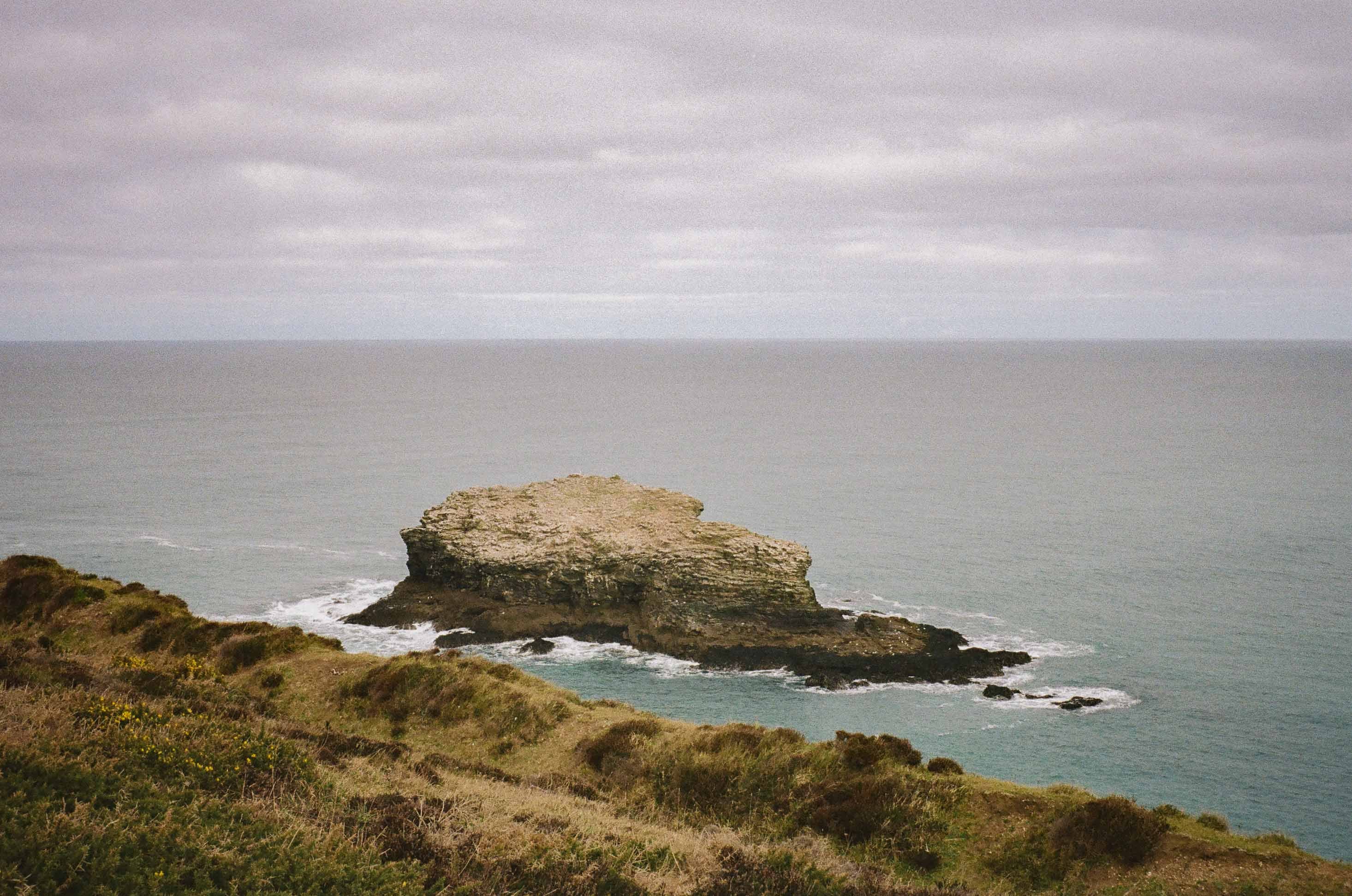 Landscape photograph made in Tintagel, England.
