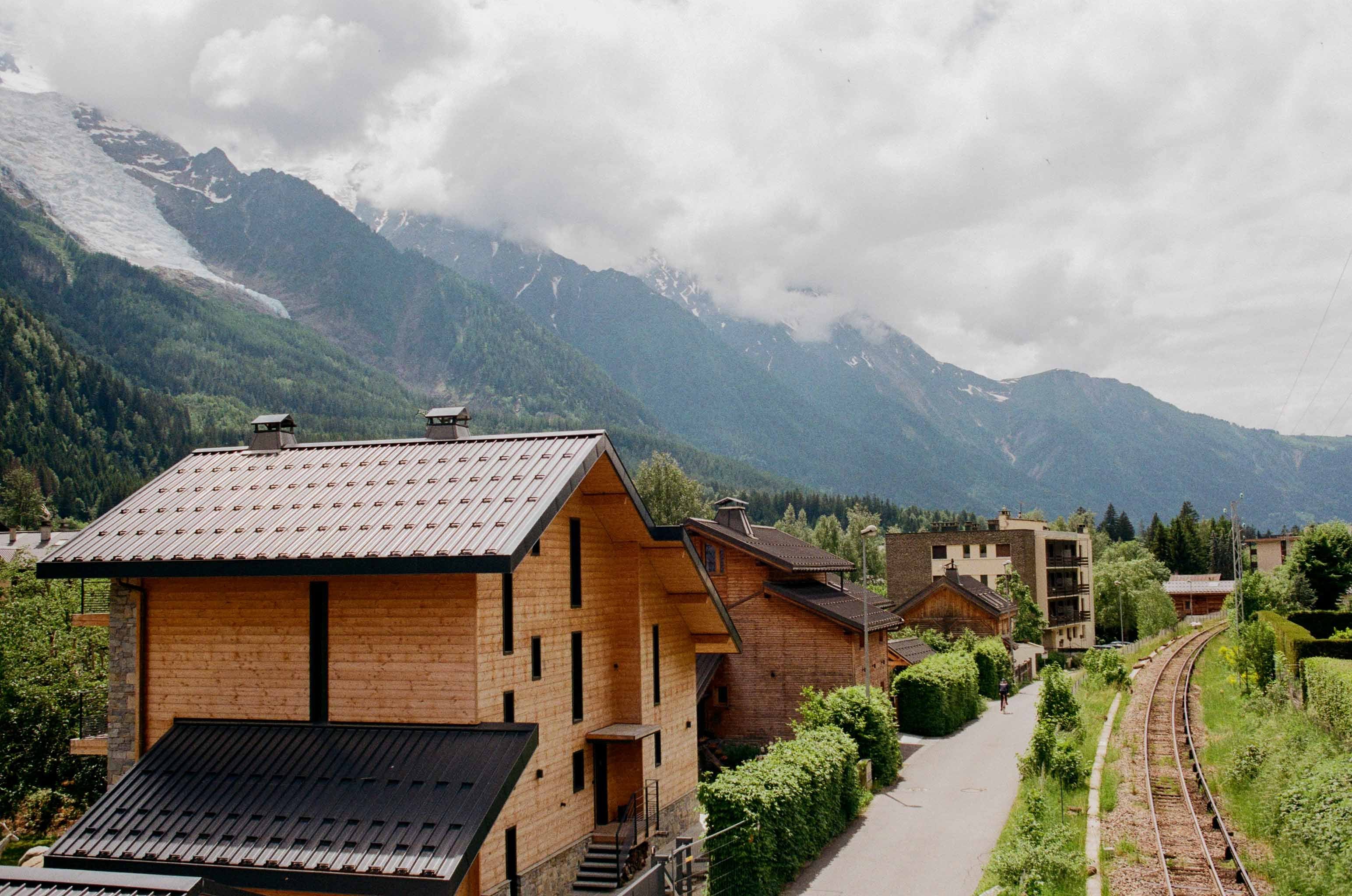 Architecture photograph made in Chamonix, France.